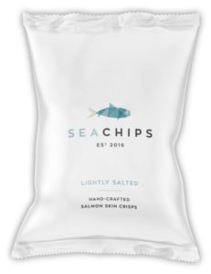 chips issues de peaux de saumons